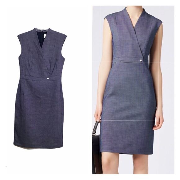 Hugo Boss Difara Sleeveless Sheath Dress NWT Sz 4 - Picture 1 of 8